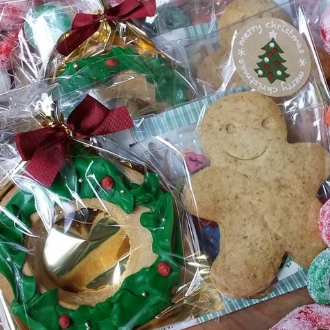 クリスマスリースアイシングクッキー&ショートブレッド