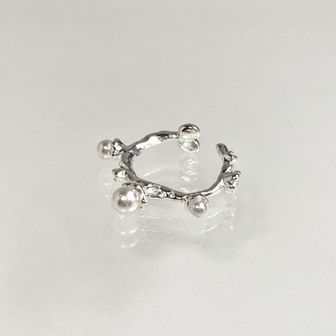 pearl design ring ⌘ シルバーリング 指輪 リング  シルバー925 s925 パール 細い