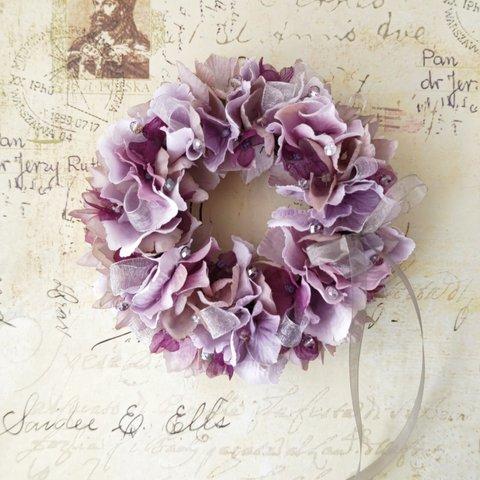 purple glass wreath 