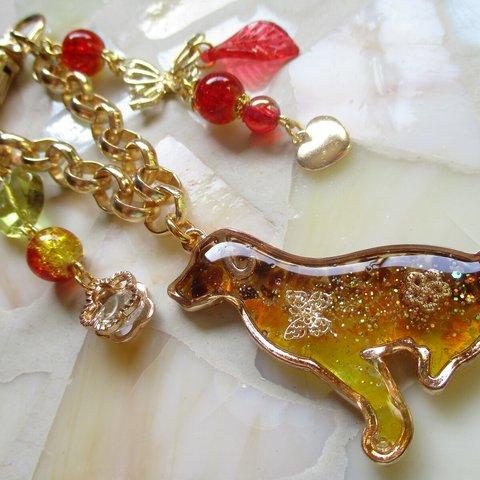 ◇1972再販６完売 🌸レトリバーとお花のバッグチャーム🐕💖 ※重たいです。