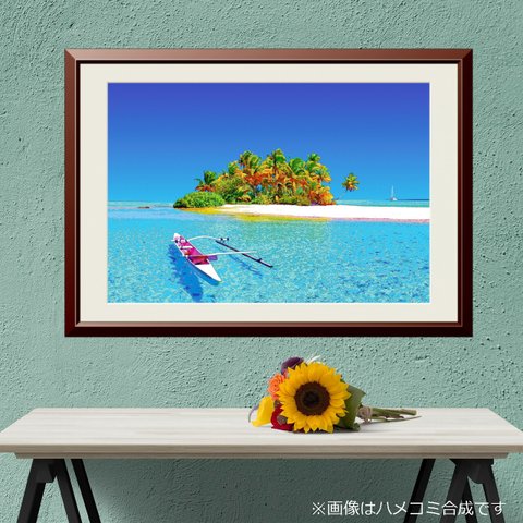 【アートポスター】タヒチの海（作品No.019）