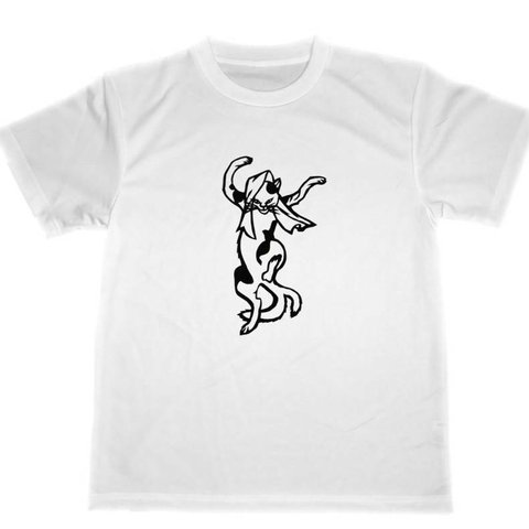 歌川国芳　踊る猫又　ドライ　Tシャツ　猫　猫グッズ　ネコグッズ　国芳　浮世絵 