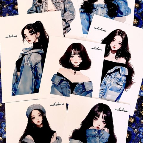 オリジナルステッカー♡Denim girls ①