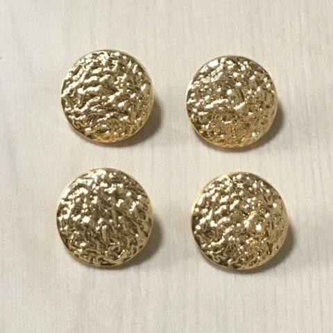 ●21㎜●GOLD ROUND BUTTON CABOCHONS PARTS