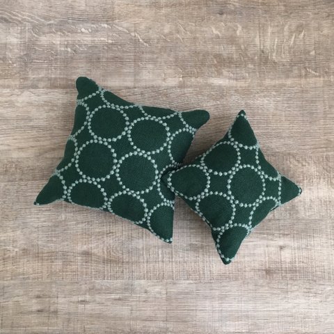 tambourine ミニクッション 20×20 (green)