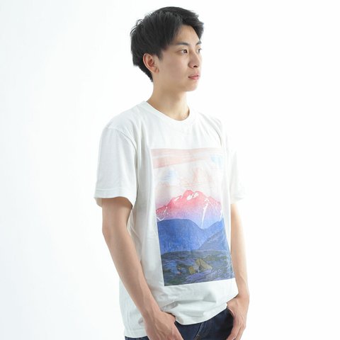 吉田博 「日本アルプス十二題 劔山の朝」 半袖Tシャツ