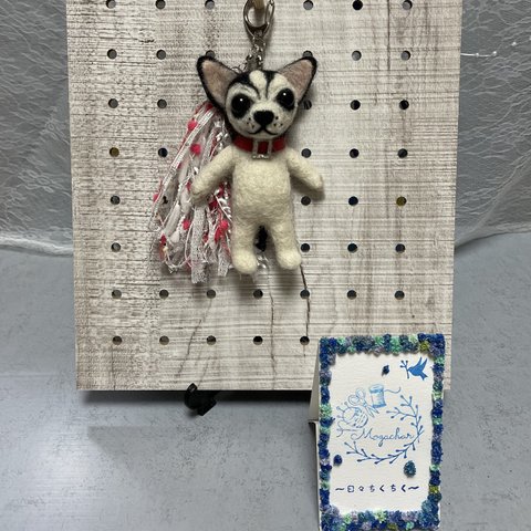 No. 10  チャーム　羊毛フェルト　チワワ　ハンドメイド　犬