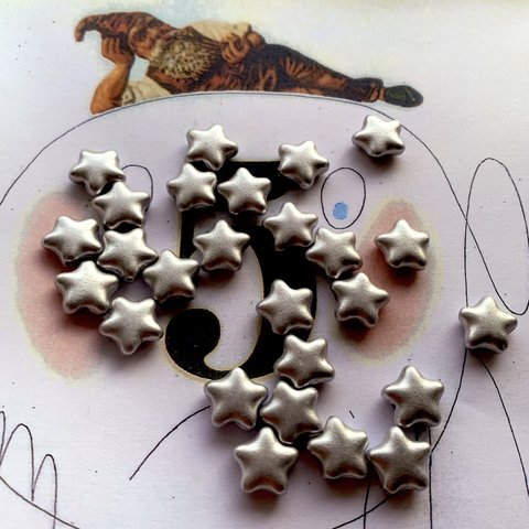 【10コセット】#czech beads#チェコビーズstar12㍉ silver