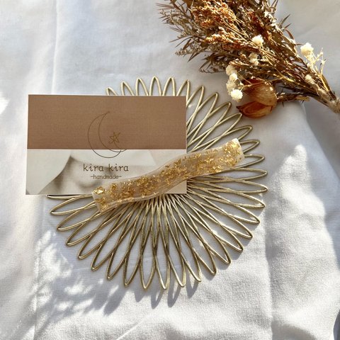 gold leaf / hair clip