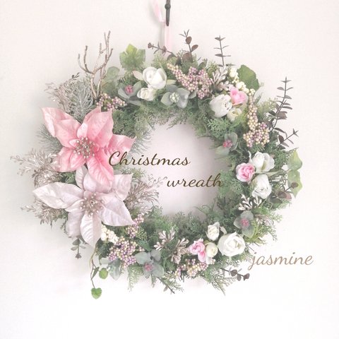 聖なる夜に♪Christmas✳ wreath ~ポインセチア~送料無料