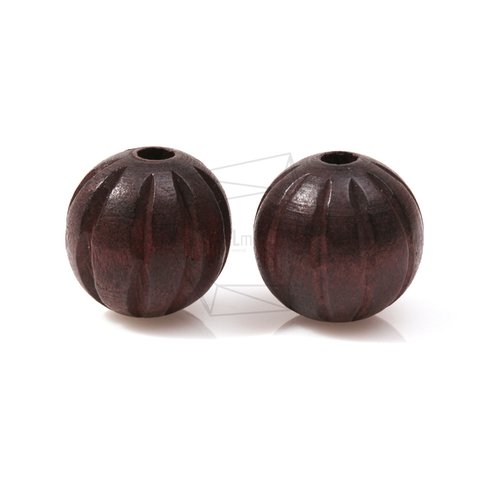 BSC-279-G【4個入り】ラウンドボールウッドビーズ,Round ball Wooden charm