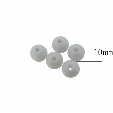 SHAREKI キラキラ クリスタルボール ラインストーン エポキシ樹脂粘土 芯材 プラスチックボール ※約10mm 穴2 穴2mm ad-110-2  20個