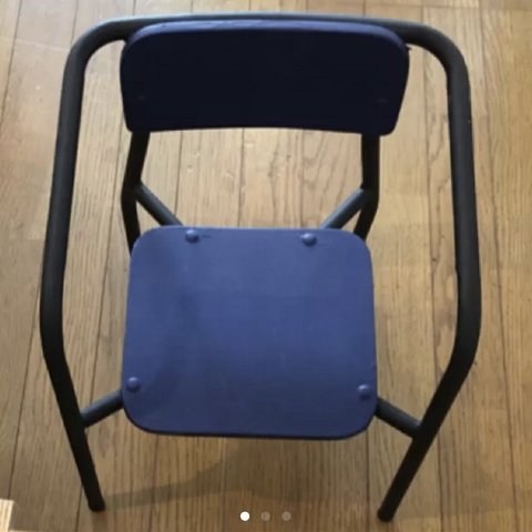 【配送料無料】Kids Chair_02ブルー 1〜3歳用 モダンアンティークリメイクイス 色:ブルー