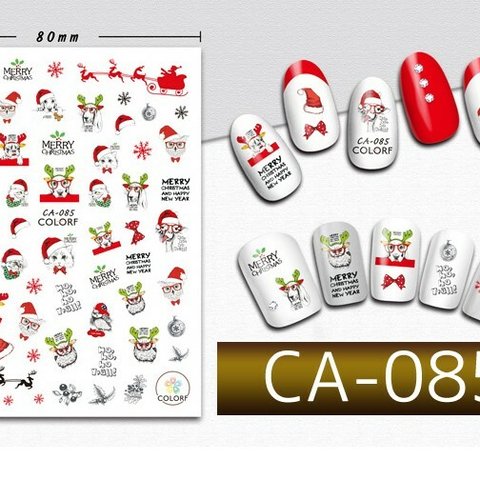 【CA085】クリスマスネイルシール　１枚