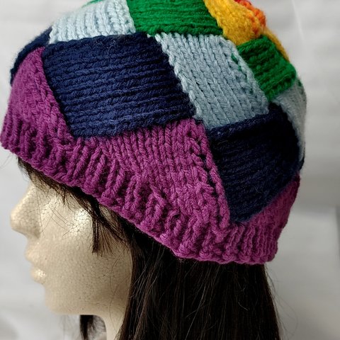 白樺編の虹色帽子