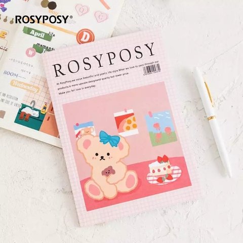 【コラージュシールbook】可愛いくまさんのシールがいっぱい！「ROSYPOSYⅢ」 