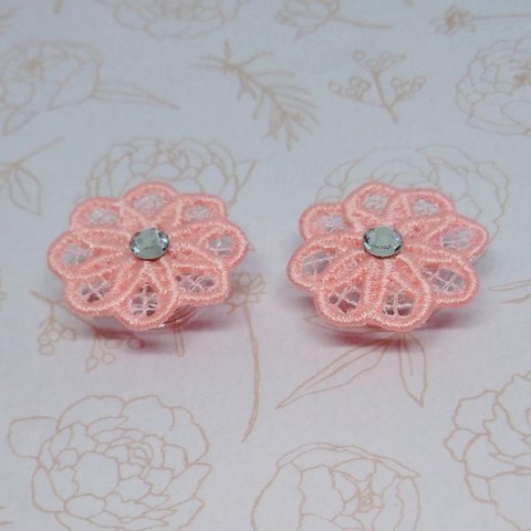 マグネット 刺繍  お花 ①  