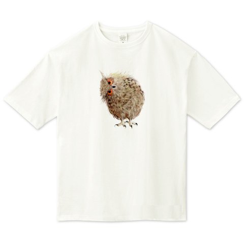 ◎２種類◎ みみずくのビッグシルエットTシャツ