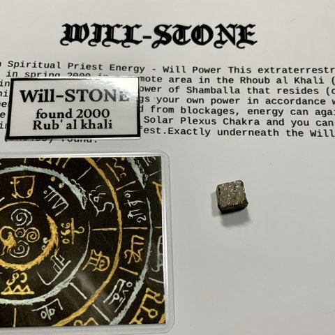 will stone 原石✨希少隕石　ウィルストーン✨プリーストシャンバラエネルギー、意思　選択✨　No.5