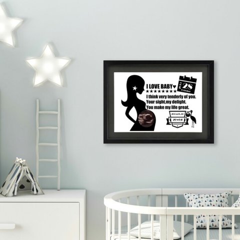 HELLO BABY POSTER#MATERNITY (A4)