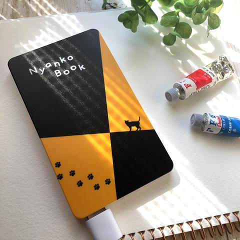 にゃんこスケッチブックのモバイルバッテリー 猫 黒猫 かわいい メンズ