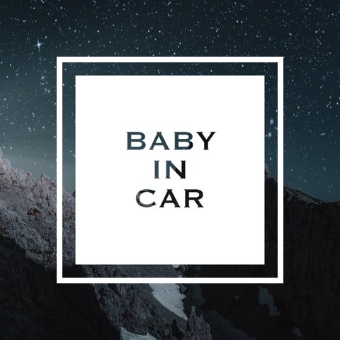 送料無料【BABY IN CAR】カーステッカー