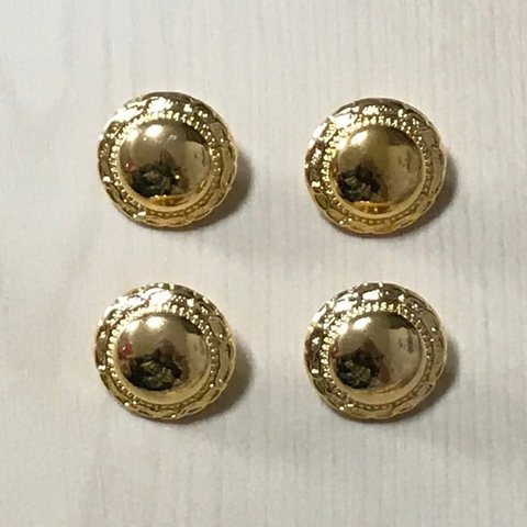 ●18㎜● GOLD ROUND BUTTON CABOCHONS PARTS