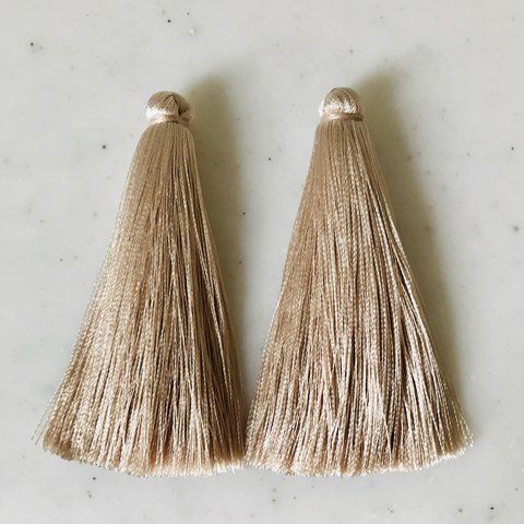 Beige 70mm Long Tassel