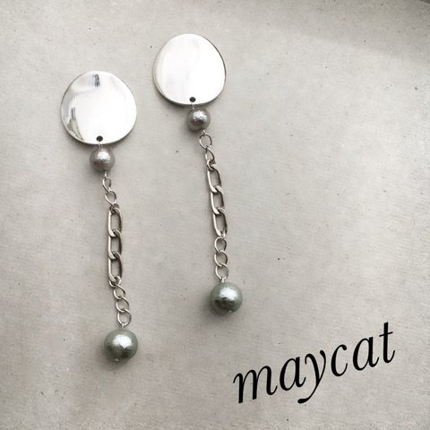 silver cotton pearl × silver × silver