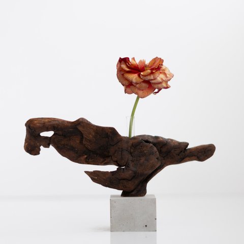 流木一輪挿し | driftwood flowervase | hone no.1