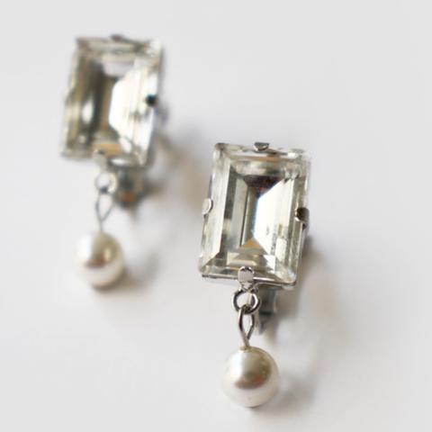 Elegant Swarovski ピアス/イヤリング (クリア)