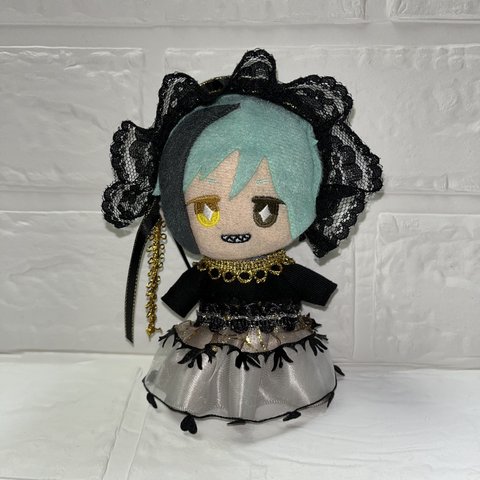 ぬい服　ゴスロリ風ワンピース＋ヘッドドレス　2点セット　Bタイプ