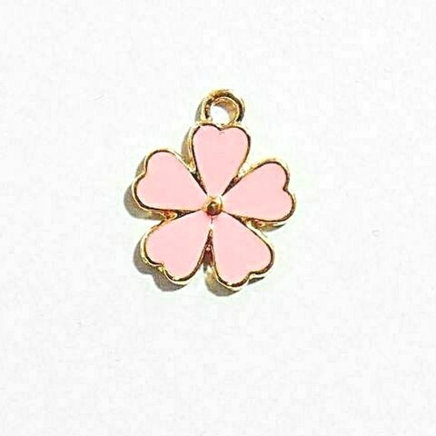 【10個】桜のチャーム　ピンク