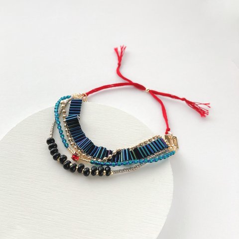 BRACELET:「Crow swallowtail」butterfly