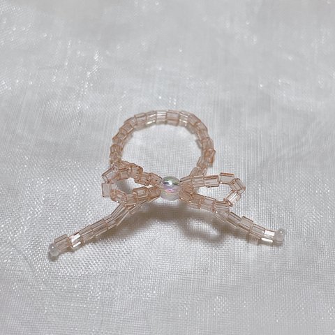 韓国　ハンドメイド　ビーズリング　ビーズアクセサリー