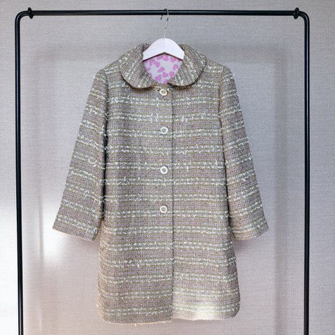 fancy tweed coat (120cm)