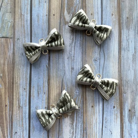 残りわずか【数量限定品】zebra pattern ribbon  parts