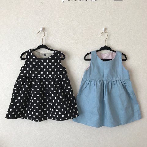 ふんわり formal baby dress ✨✨ドット & ソフトデニム