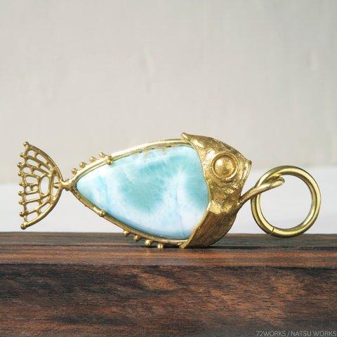 ラリマー フィッシュ チャーム / Larimar Fish charms