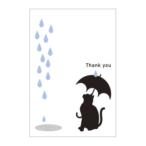 猫と雨の39card