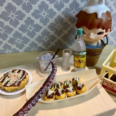 お好み焼き&たこ焼き&タコ足セット🐙