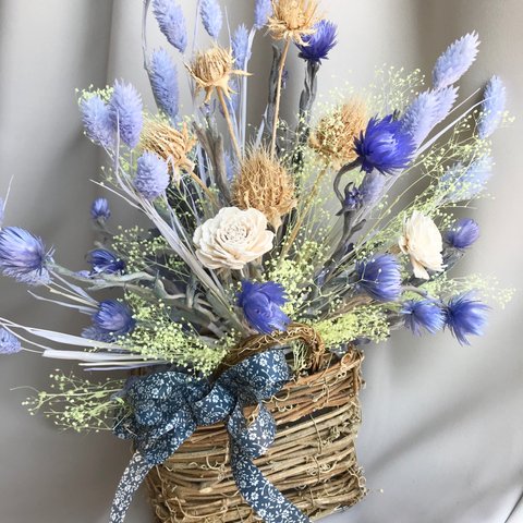 square basket★dry flower