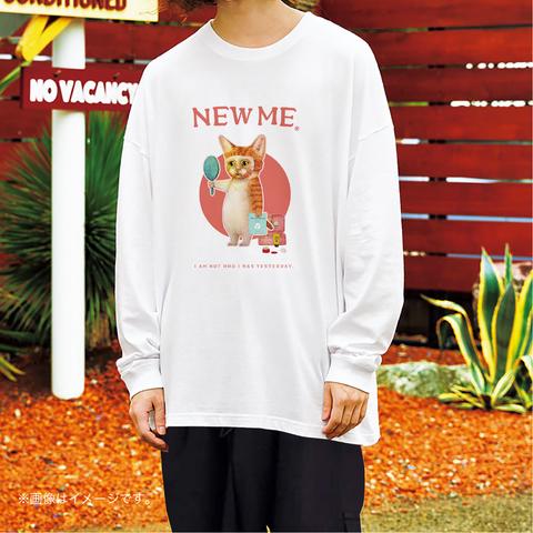 リラックスBIGシルエットTシャツ「NEW ME 週2回のお楽しみ。」/送料無料