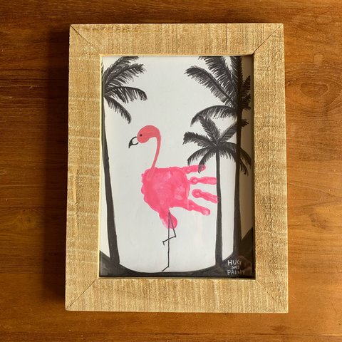 手型アート『Summer！Flamingo 』