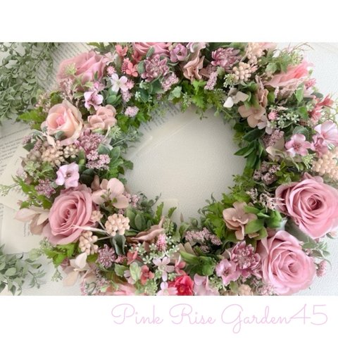 送料込＊Pure Pink Garden 45cm 