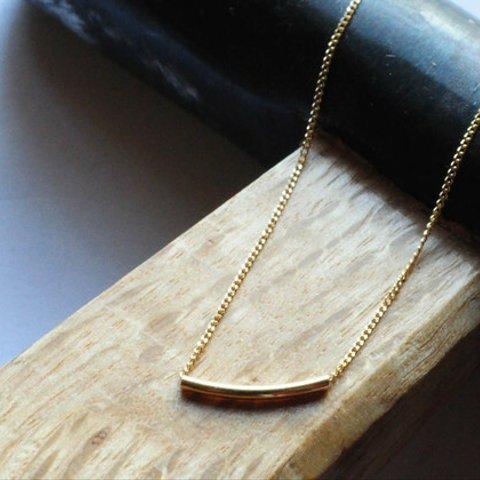 sale! k18very thin bar necklace　  