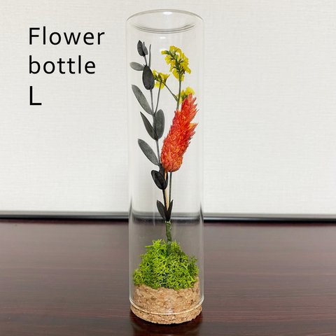 ボトルフラワー プリザーブドフラワー ドライフラワー 造花不使用 Lサイズ
