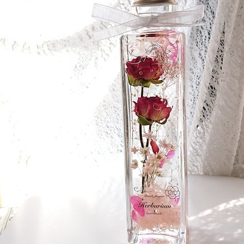 ハーバリウム  薔薇🌹ドライフラワー