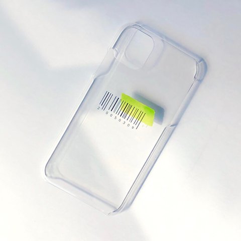 【minne公式twitter掲載】 birthday barcode  クリアハードケース iPhoneのみ対応 送料無料