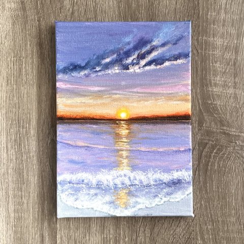 ✴︎ アクリル画《原画》✴︎ 秋の夕海 ✴︎